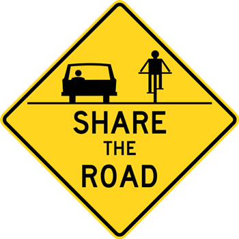 道路の共有標識